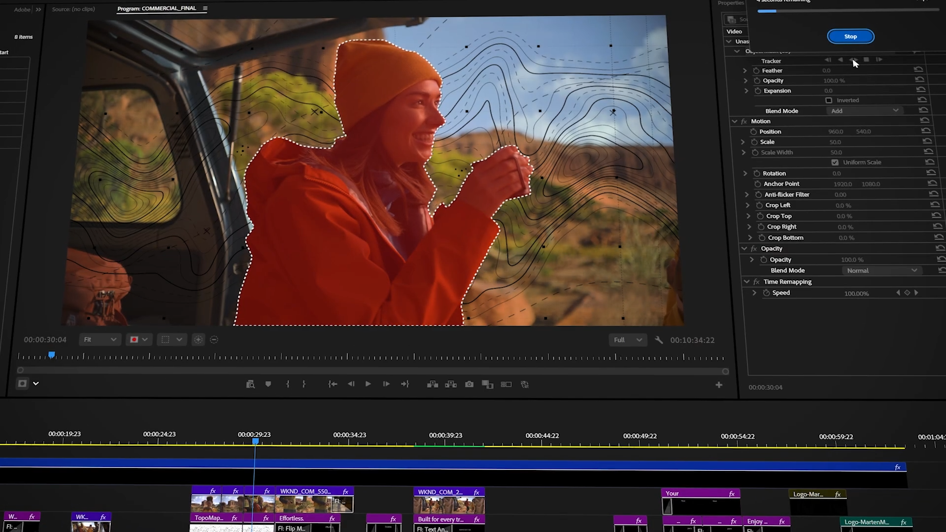 专业视频编辑界面